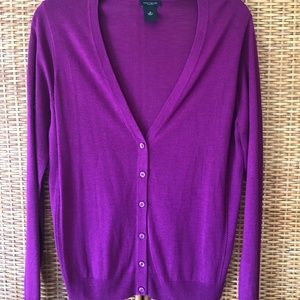 Ann Taylor Cardigan Size M Purple